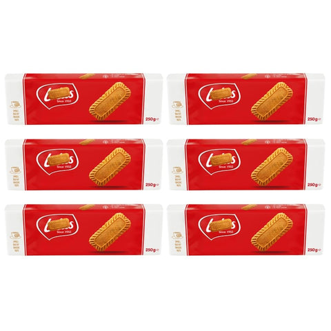 Caramel Biscuit Bundle – European-Style Coffee Cookie Treat – Caramelised Biscuits 250g (6-Pack)