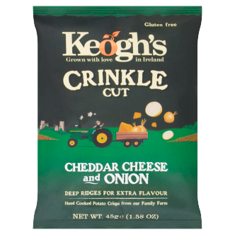 Keoghs Crinkle Cut Cheddar & Red Onion