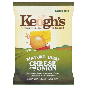Keoghs Irish Cheese & Onion Crisps