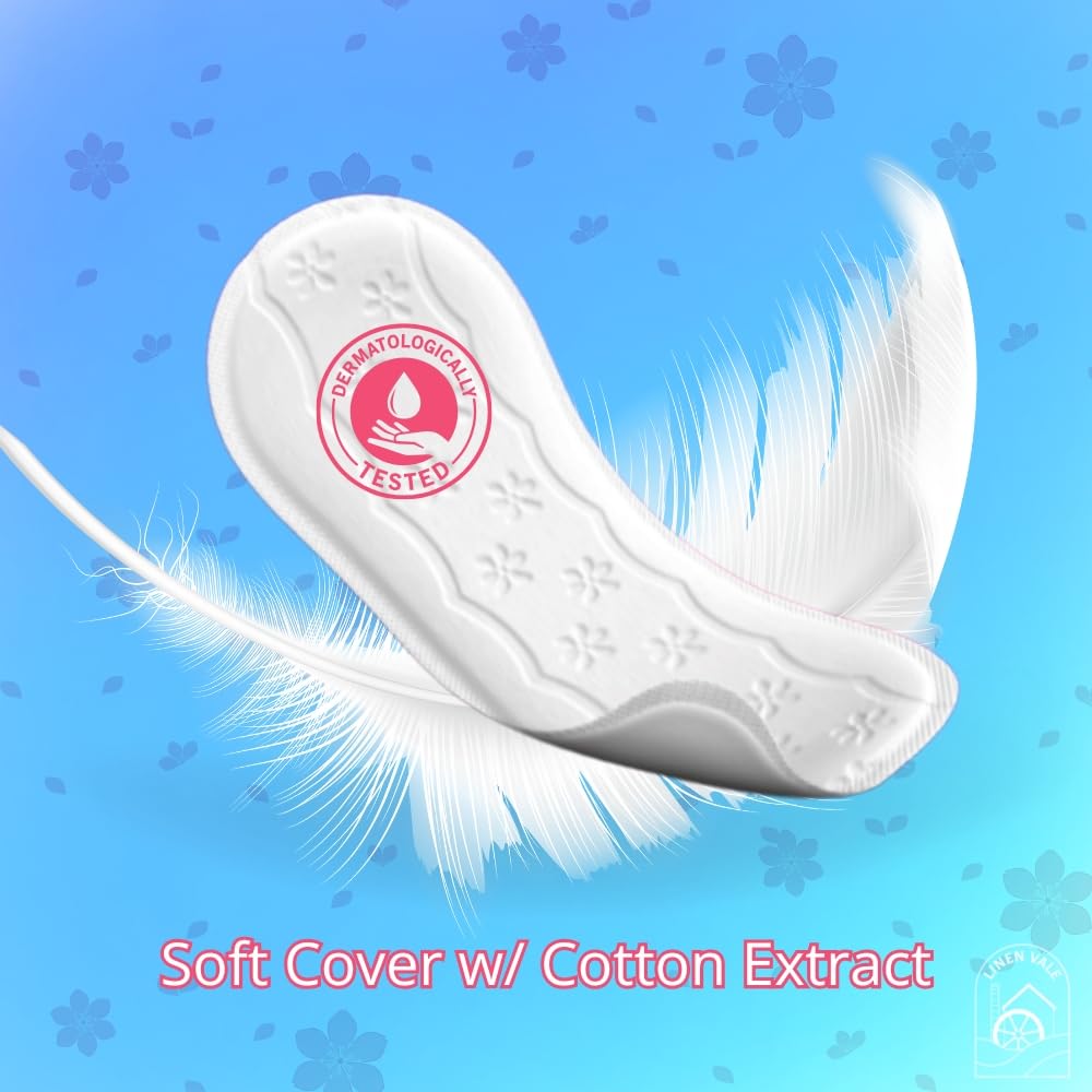 Carefree Cotton Feels Comfort, Dryness, Freshness Soft & Cotton Normal Size Fresh Scent Pantyliners 56 Pieces (Pack of 2)