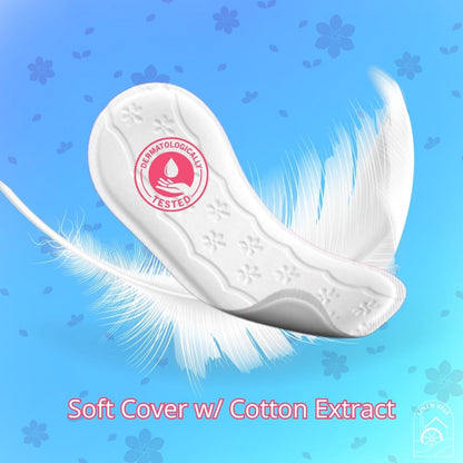 Carefree Cotton Feels Comfort, Dryness, Freshness Soft & Cotton Normal Size Fresh Scent Pantyliners 56 Pieces (Pack of 2)