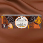 Linenvale Dark Chocolate Ginger Beautifully Crafted Biscuits Bundle - 150g x Pack of 3
