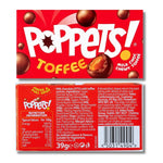 Poppets Milk Chocolate Chewy Toffee Pack of 6, 39g