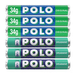 Multipack Mint Sweets - 3x Polo Spearmint & 3x Original Mint Tubes 34g (Pack of 6)