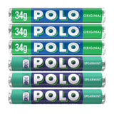 Multipack Mint Sweets - 3x Polo Spearmint & 3x Original Mint Tubes 34g (Pack of 6)