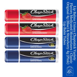 Lip Balms Unisex Chaptstick Variety Flavors Medicated Moisturizers | Classic Original 4g (Blue) & Strawberry 4g (Pink) Lip Balm Tubes