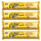 Hill Custard Vanilla Flavour Cream Sandwich Biscuits 150g x Pack of 4