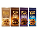 Foxs Cookie Selection - Half Coated Chunkie 175g, Triple Chunkie 180g, Milk Chunkie 180g, White Chunkie Cookie 180g, Pack of 4