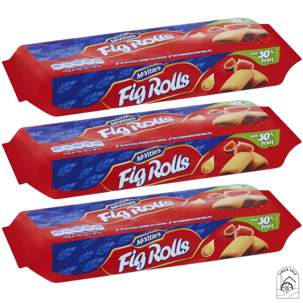 McVities Fruit Fig Rolls Biscuits Pack of 3, 200g