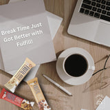 Fulfil Chocolate Bundle Bars | White Chocolate Cookie Dough, Chocolate Hazelnut Whip, Chocolate Peanut Butter Vitamin & Protein Bars Total of 3 Packs, 55g