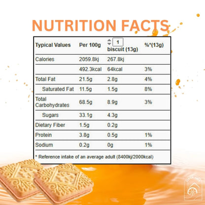 Hills Orange flavoured Cream Sandwich Biscuits 150g (Pack of 4)