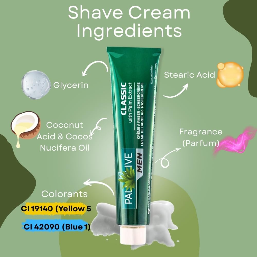 Men's Shaving Cream Classic 100ml x Pack of 6
