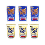 Chocolate Dipping Mini Bundle - Chocolate Dips 3x28g & Milk Dips 3x28g - Melted Milk & Chocolate with Biscuit Sticks