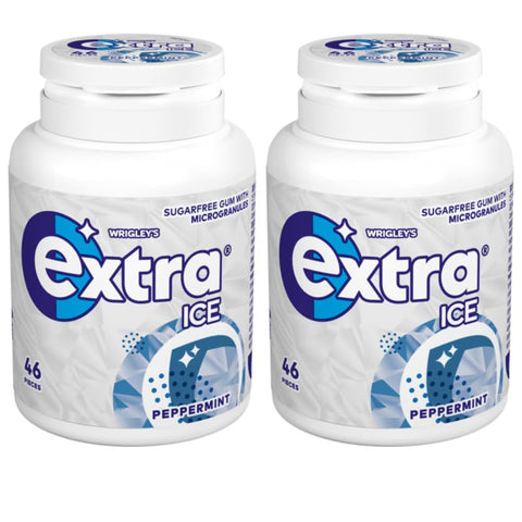 Wrigleys Extra Ice Sugarfree Peppermint Gum 46pcs x 2 Packs