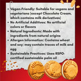 Lotus Cookies Sandwich Cream, Milk Chocolate & Vanilla Cream 150g (Pack of 3)