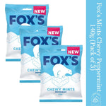 Fox's Mints Chewy Peppermint 140g (Pack of 3)