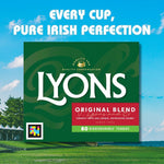 Lyons Original Blend Irish Tea Bags Smooth Taste and Unique Refreshing Aroma 232g (80 Tea Bags) x Pack of 2
