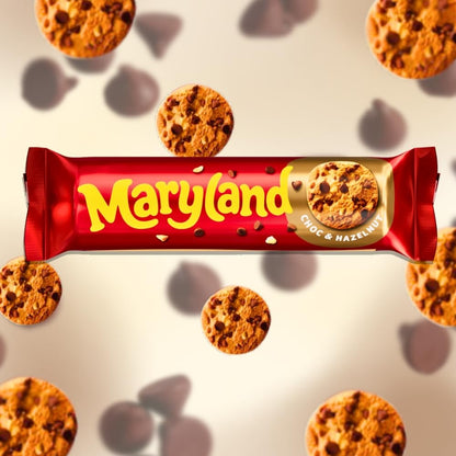 Chocolate Chip Cookie Bundle Pack - Maryland Chocolate Chip & Hazelnut 200g x Pack of 4