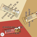 Fulfil Chocolate Bundle Bars | White Chocolate Cookie Dough, Chocolate Hazelnut Whip, Chocolate Peanut Butter Vitamin & Protein Bars Total of 3 Packs, 55g