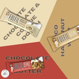 Fulfil Chocolate Bundle Bars | White Chocolate Cookie Dough, Chocolate Hazelnut Whip, Chocolate Peanut Butter Vitamin & Protein Bars Total of 3 Packs, 55g