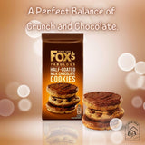 Foxs Cookie Selection - Half Coated Chunkie 175g, Triple Chunkie 180g, Milk Chunkie 180g, White Chunkie Cookie 180g, Pack of 4