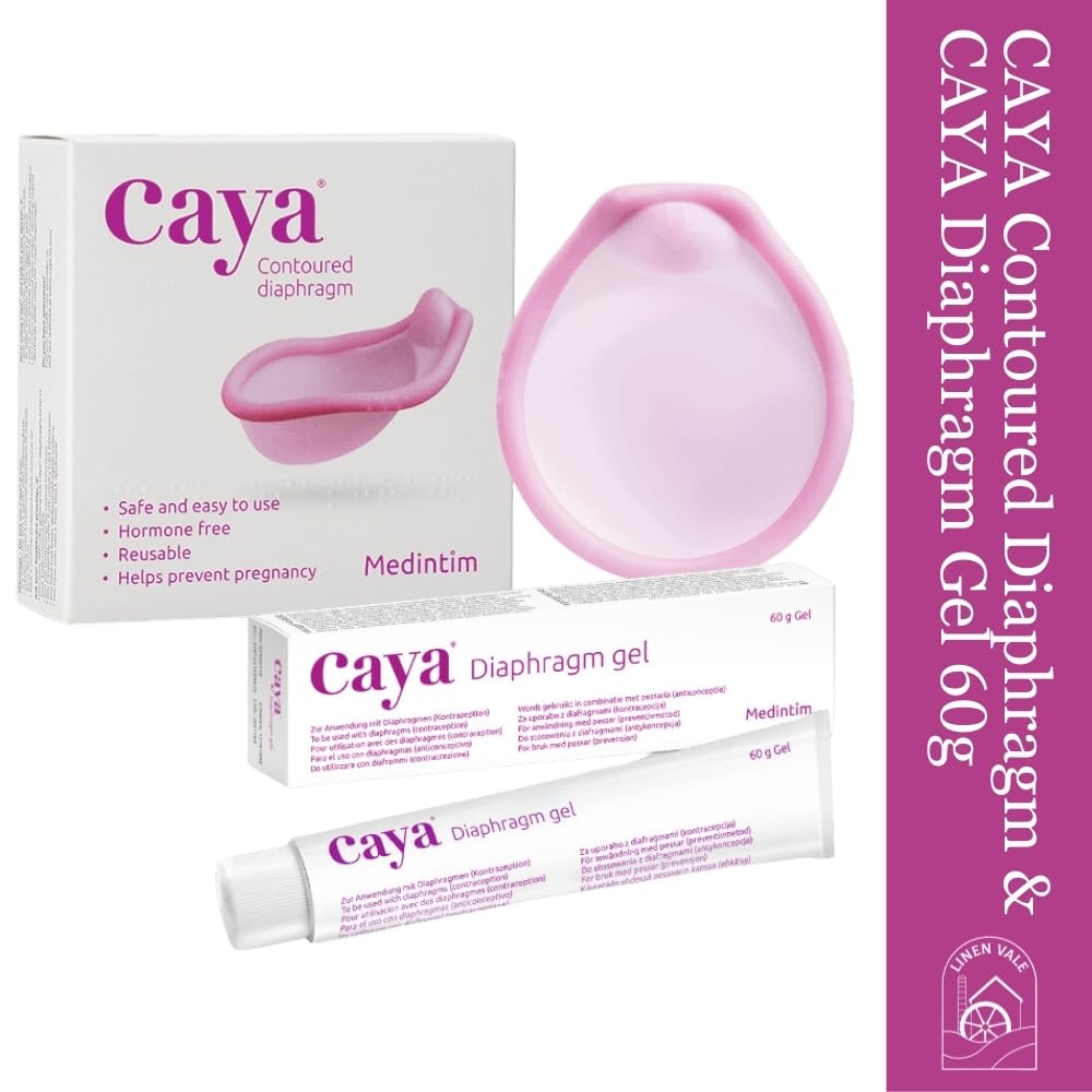CAYA Contoured Diaphragm & 60g Tube of CAYA Diaphragm Gel
