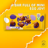 Cadburry Chocolate Bar Tablet With Micro Mini Eggs 110g, Pack of 2