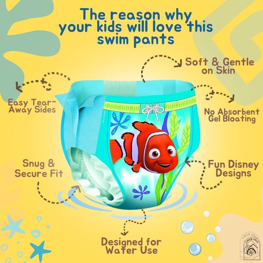 Huggies Little Swimmers Swim Pants for Babies Size 2-3 (7-12 kg) 12 Swim Pants Pack of 2