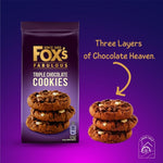 Foxs Cookie Selection - Half Coated Chunkie 175g, Triple Chunkie 180g, Milk Chunkie 180g, White Chunkie Cookie 180g, Pack of 4