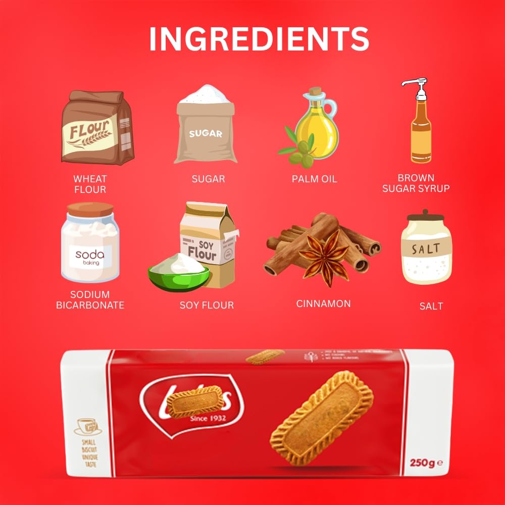 Caramel Biscuit Bundle – European-Style Coffee Cookie Treat – Caramelised Biscuits 250g (6-Pack)