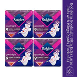 Linenvale Bodyform Goodnight Ultra Extra Large Pads with Wings Pack of 4x9 (36 Pads)