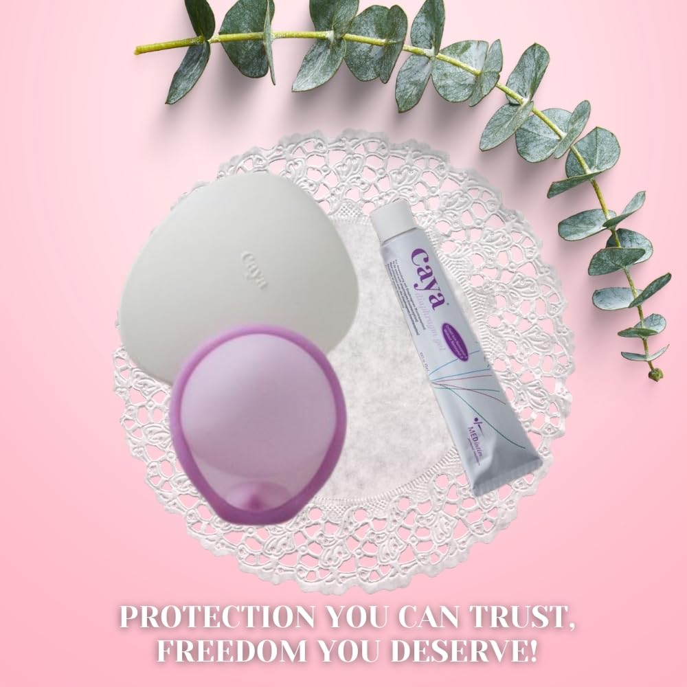 CAYA Contoured Diaphragm & 60g Tube of CAYA Diaphragm Gel