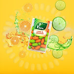 Mixed Mini Candies Flavors, Lime & Orange, Fruit Adventure, Cherry Cola, and Mint Flavor Pack of 8, 144g