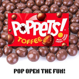 Poppets Milk Chocolate Chewy Toffee Pack of 6, 39g