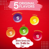 Assorted Sweet Skittles Fruit Flavoured Sharing Pouch - Skittles Wild Berry & Tropical, Fruits Giants & Crazy Sours (4 Packs)