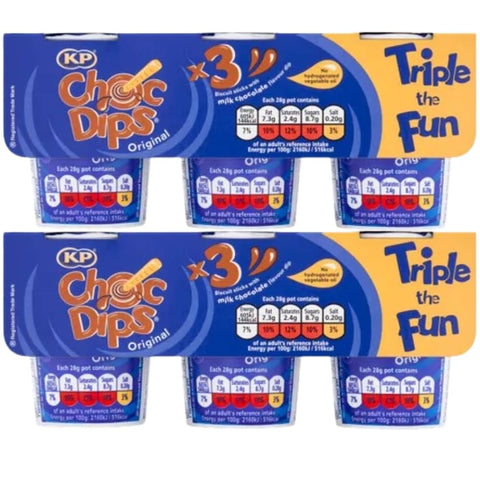 KP Choc Dips Original 24g, Pack of 2, Case of 3 (6 x 24g)