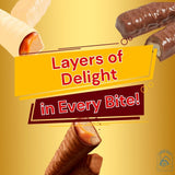 Fingers Biscuit Bars Multipack, Salted Caramel, White Chocolate, and Chocolate 9 x 20g (Pack of 3)