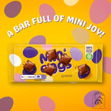 Cadburry Chocolate Bar Tablet With Micro Mini Eggs 110g, Pack of 2
