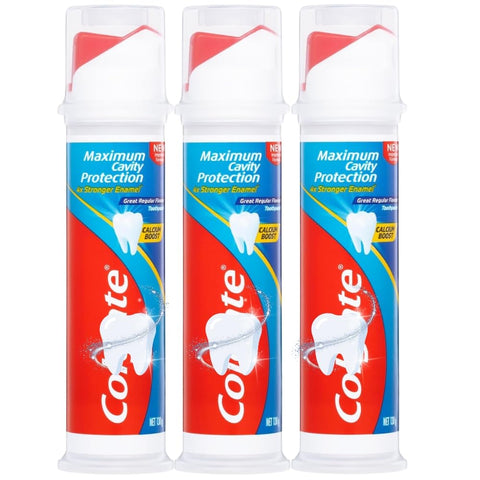 Toothpaste Cavity Protection Pump Bundle 100ml – Pack of 3 | Fluoride Formula for Strong Teeth & Fresh Breath | Anti-Cavity Daily Dental Care