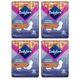Bodyform Maxi Long Regular Flow Sanitary Towels, Pack of 4 (14 Towels)