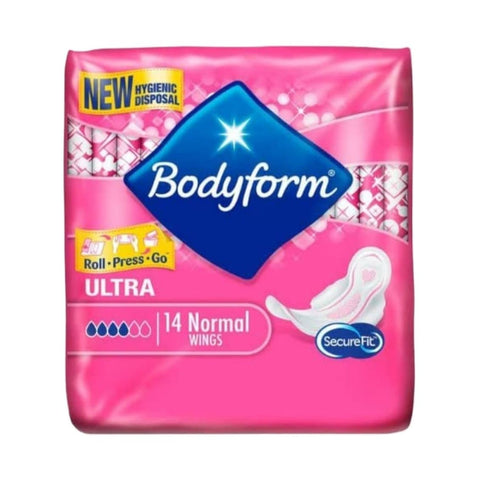 Bodyform Ultra Normal Wing 14 per pack Case of 4