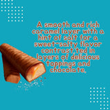 Fingers Biscuit Bars Multipack, Salted Caramel, White Chocolate, and Chocolate 9 x 20g (Pack of 3)