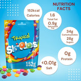Assorted Sweet Skittles Fruit Flavoured Sharing Pouch - Skittles Wild Berry & Tropical, Fruits Giants & Crazy Sours (4 Packs)