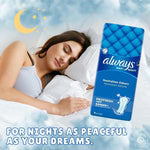 Always Maxi Night Profresh | Ultra Absorbent with Odor Protection for Night Use – 3 Pack Bundle (Total 27 Pads) + Sanitary Bag