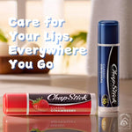Lip Balms Unisex Chaptstick Variety Flavors Medicated Moisturizers | Classic Original 4g (Blue) & Strawberry 4g (Pink) Lip Balm Tubes