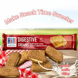 Hills Digestive Vanilla flavoured Cream Sandwich Biscuits 150g (Pack of 4)