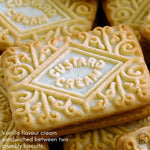 Hill Custard Vanilla Flavour Cream Sandwich Biscuits 150g x Pack of 4