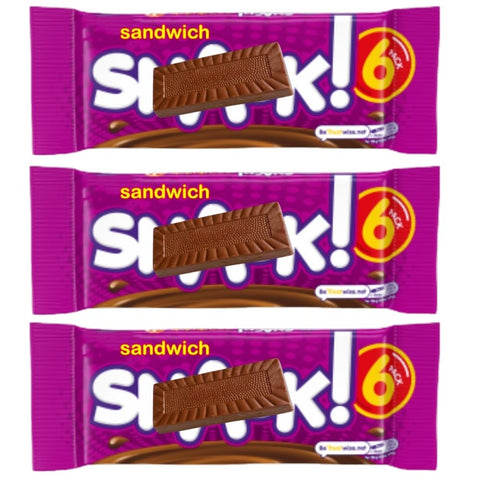 Chocolate Sandwich Cookies Snack Pack – 18 Individually Wrapped Treats (3 x 6 Packs) – Cream-Filled Biscuits, On-the-Go Snacks