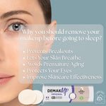 Cotton Pads – 5 Packs of 105 Rounds – Gentle, Dual-Sided Makeup Removal Pads with Ribbed and Smooth Surfaces