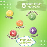 Assorted Sweet Skittles Fruit Flavoured Sharing Pouch - Skittles Wild Berry & Tropical, Fruits Giants & Crazy Sours (4 Packs)